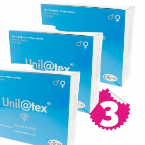 3 cajas Unilatex natural 432 unidades